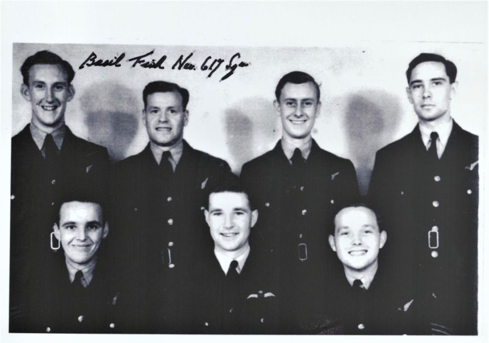 Lot 170: WW2 RAF F/O Basil Fish (617 Squadron) Signed...