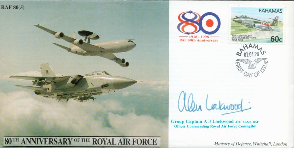 Lot 171: WW2 Grp Cptn AJ Lockwood AFC Signed 80th...