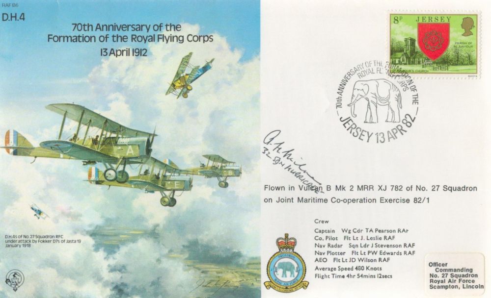 Lot 195: RAF WW2 Ambrose H Milnes signed '70th Anniversary...
