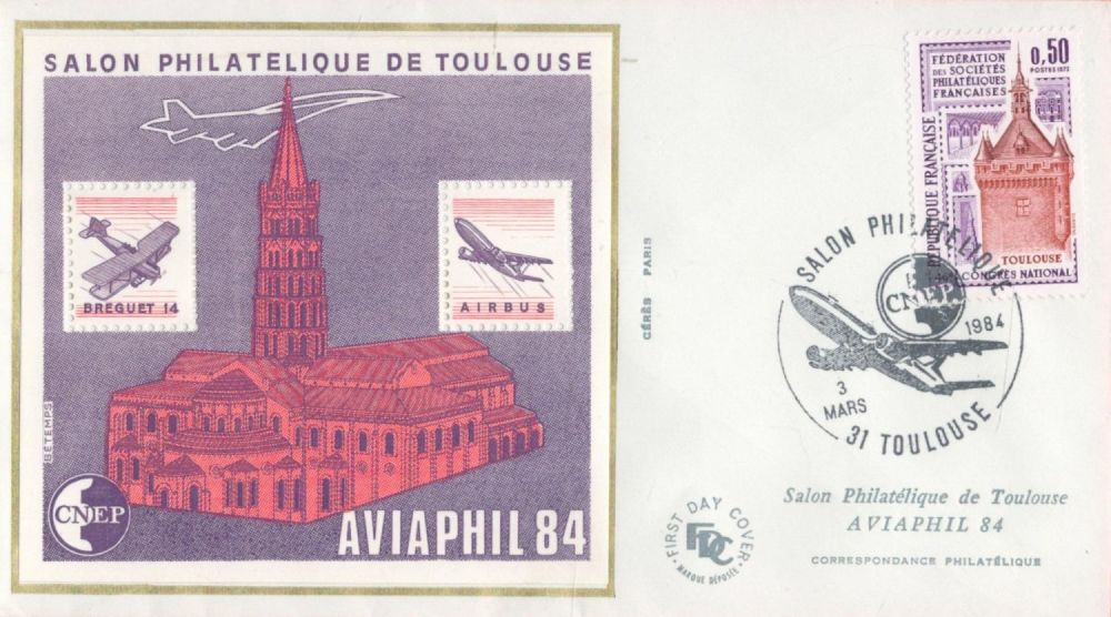 Lot 207: Commemorative FDC and featuring Stamp France Bloc CNEP...