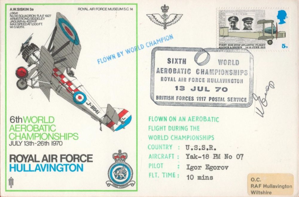 Lot 215: Royal Air Force Museum cover SC14. 6th World...