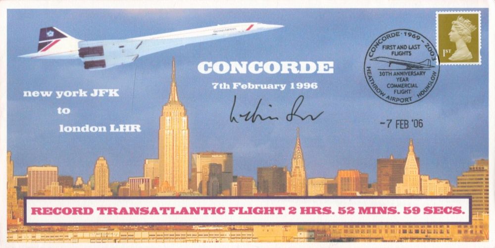 Lot 220: Special Concorde commemorative cover produced on the 10th...