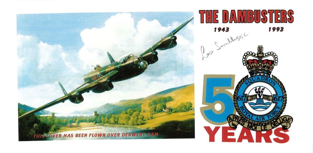 Lot 232: WW2 Flt Lt Les Smith DFC Signed The...