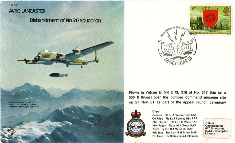 Lot 238: WW2 9 Signed Disbandment of 617 Squadron First...