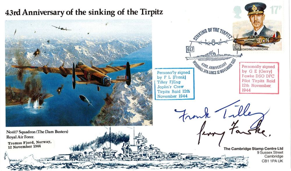 Lot 251: WW2 Frank Tilley and Gerry Fawke Signed 43rd...