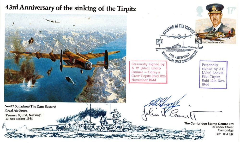 Lot 252: WW2 Alec Sharp and John Leavitt Signed 43rd...
