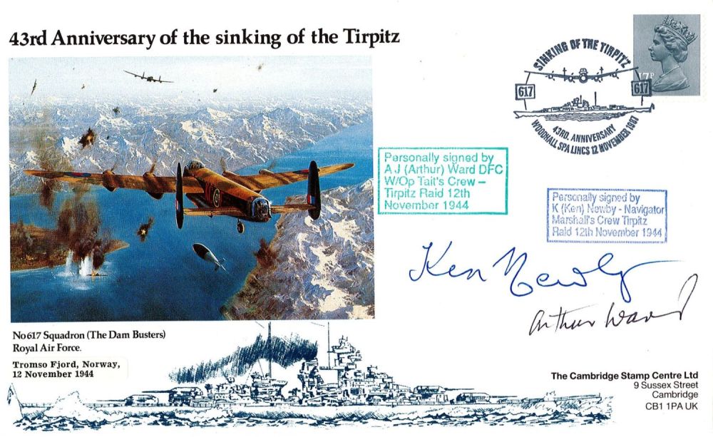 Lot 253: WW2 Arthur Ward and Ken Newby Signed 43rd...