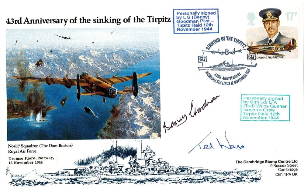 Lot 258: WW2 Benny Goodman and Ted Wass (617 Squadron)...