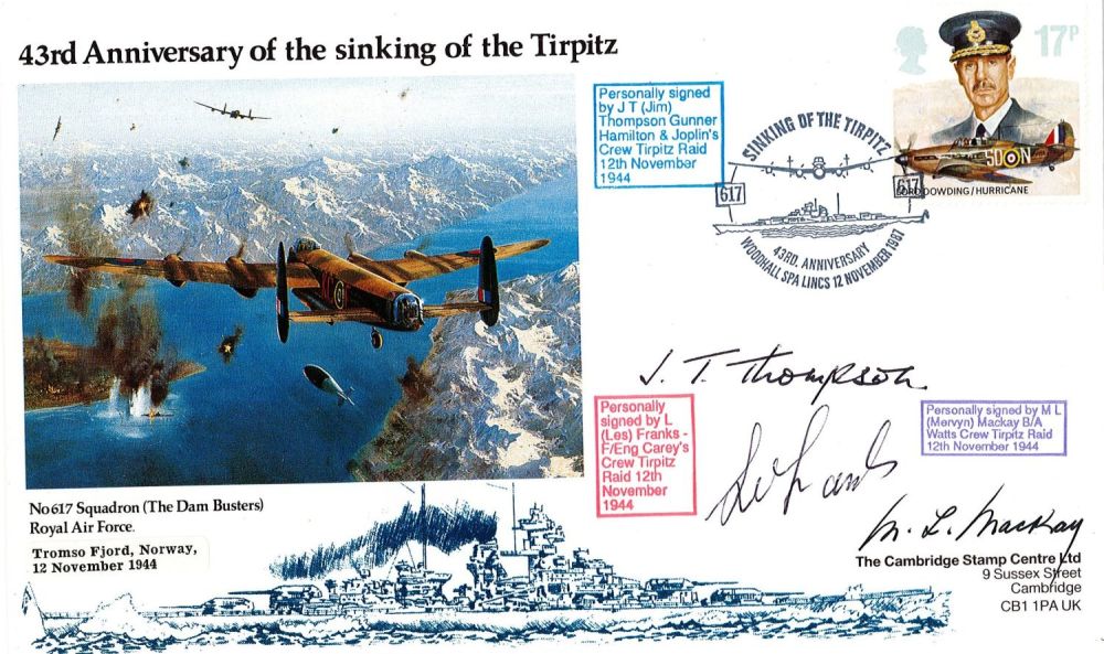 Lot 260: WW2 Jim Thompson, Les Franks and Mervyn Mackay...