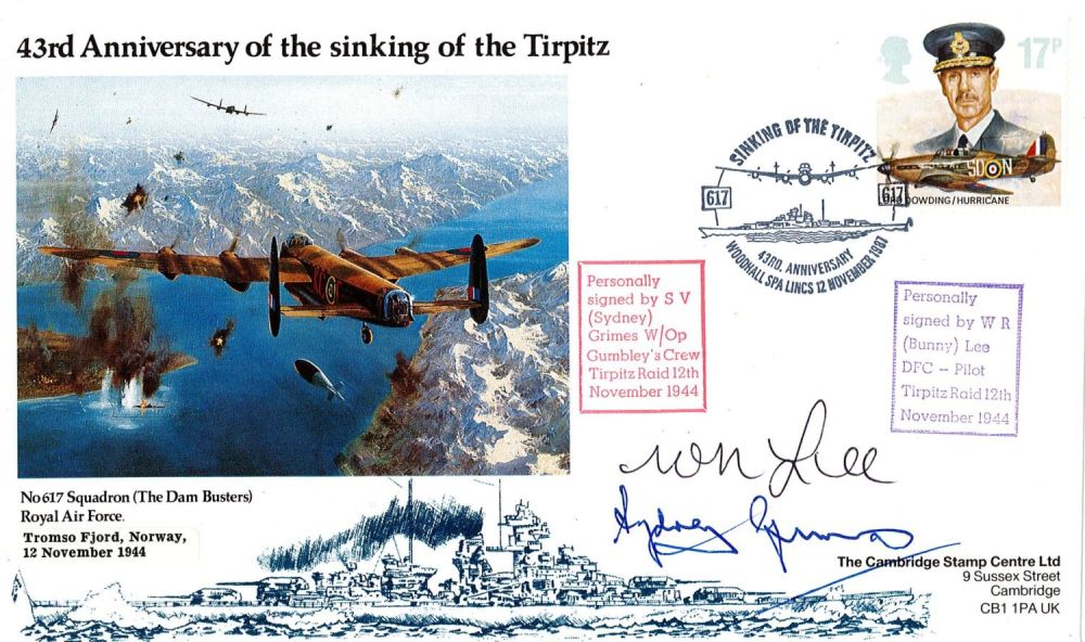Lot 262: WW2 Bunny Lee and Sydney Grimes (617 Squadron)...