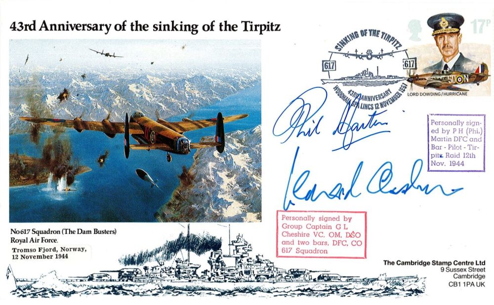Lot 267: WW2 Leonard Cheshire and Phil Martin (617 Squadron)...