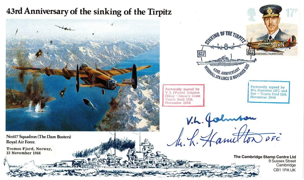 Lot 270: WW2 Mac Hamilton and Victor Johnson (617 Squadron)...