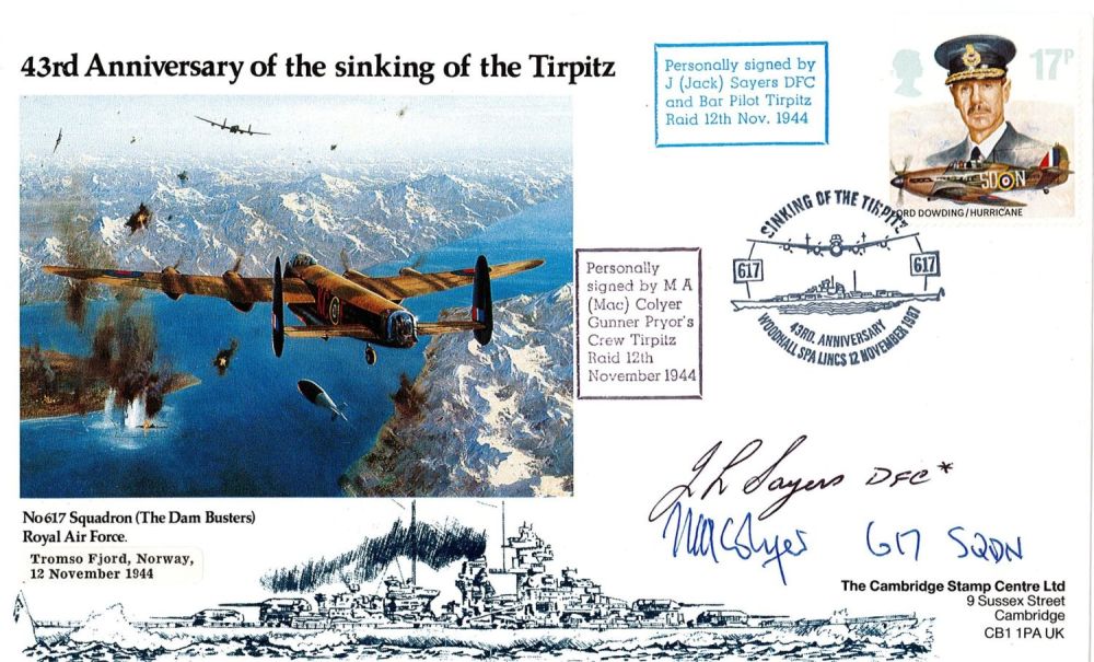 Lot 280: WW2 Jack Sayers and Mac Colyer (617 Squadron)...