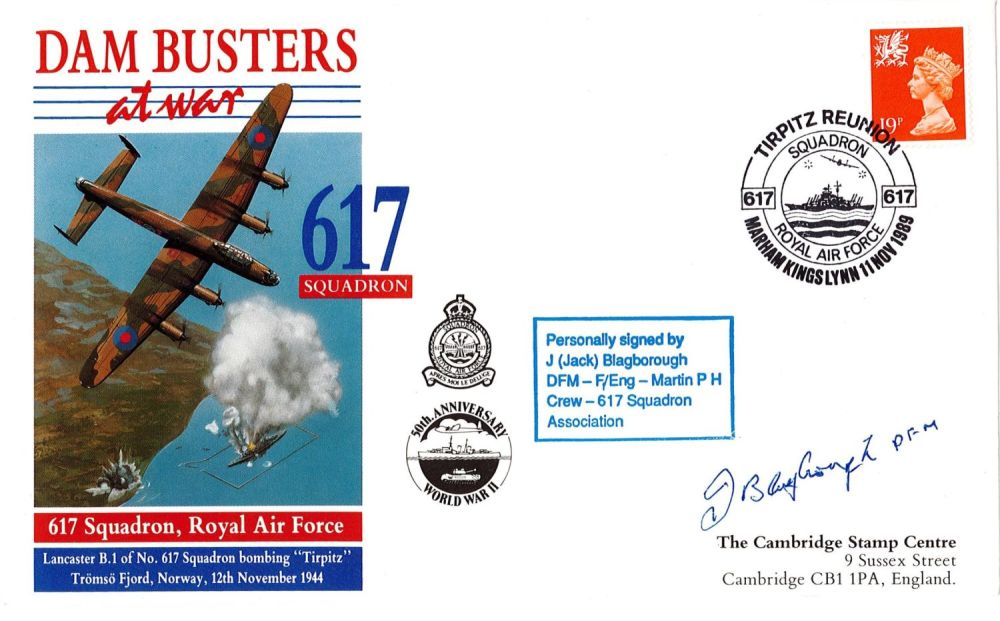 Lot 347: WW2 F/Eng Jack Blagborough DFM (617 Sqn) Signed...