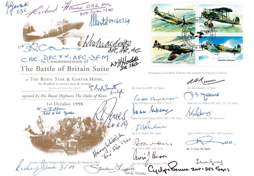Lot 384: WW2 22 Signed In Commemoration of The Battle...