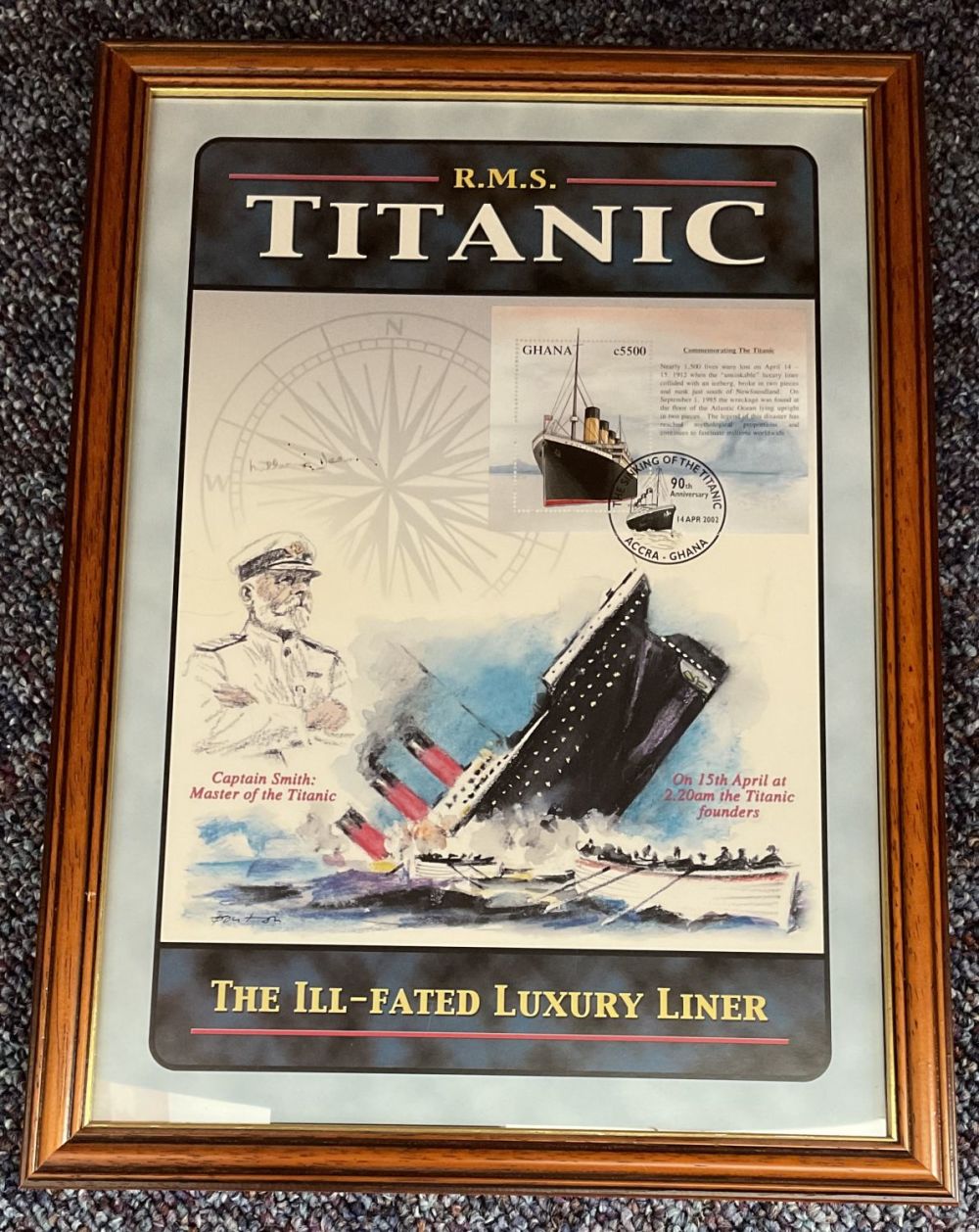 Lot 390: Titanic Survivor Millvina Dean Signed RMS Titanic Presentation...