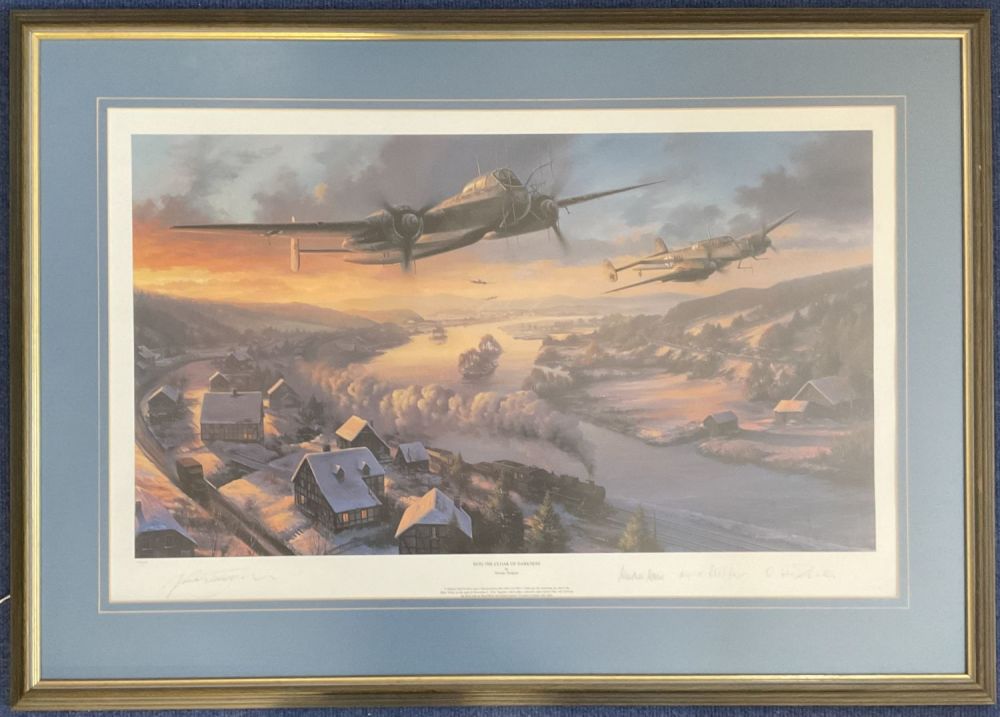 Lot 411: WW2 4 Signed Nicolas Trudgian Colour Print Titled...