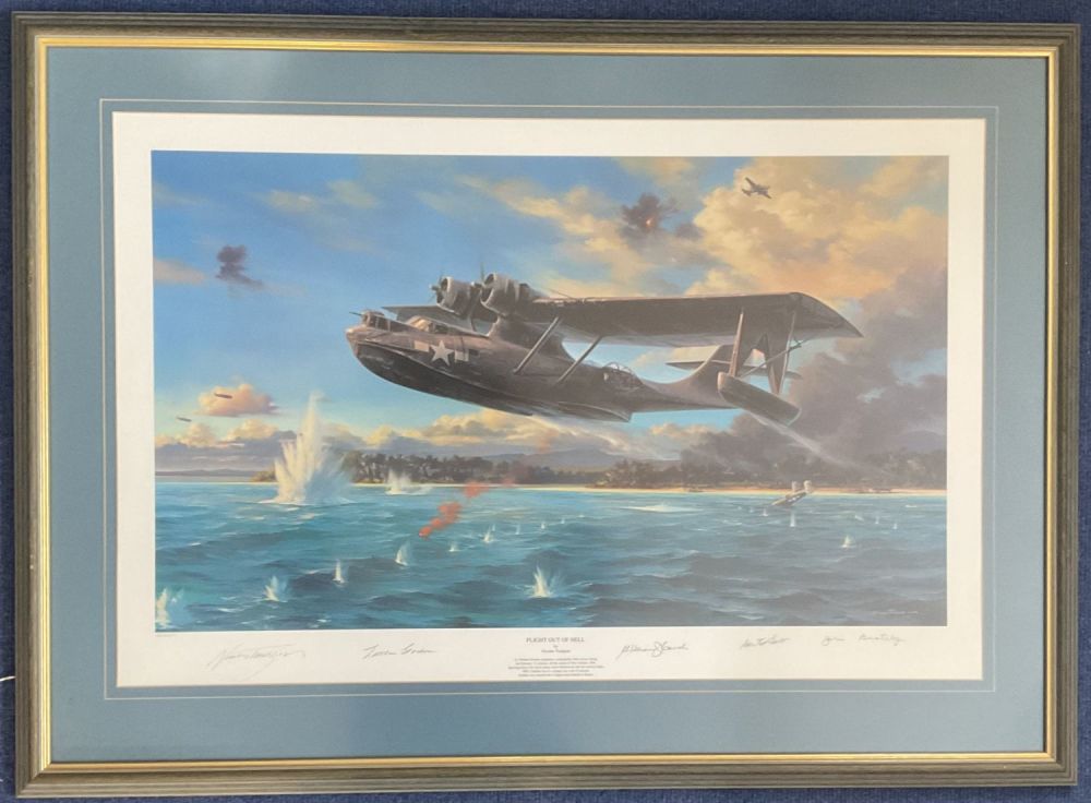 Lot 424: WW2 5 Signed Nicolas Trudgian Colour Print Titled...