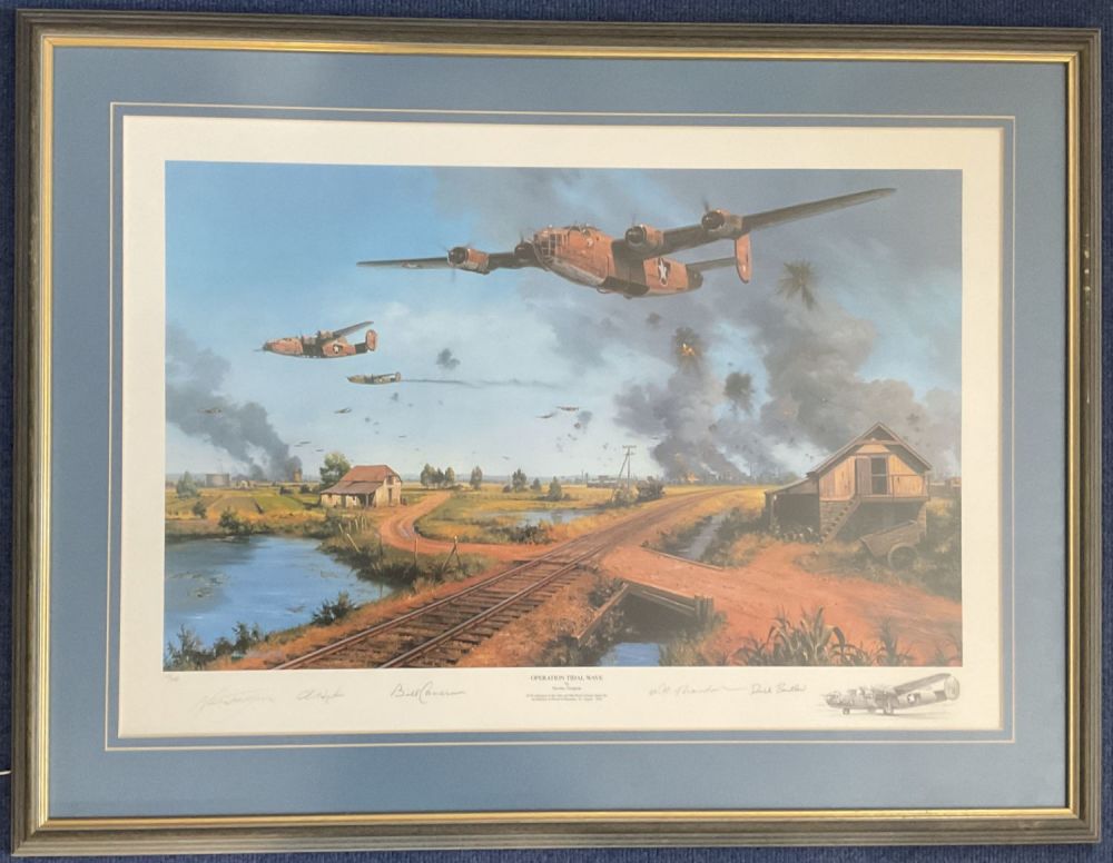 Lot 426: WW2 5 Signed Nicolas Trudgian Colour Print Titled...