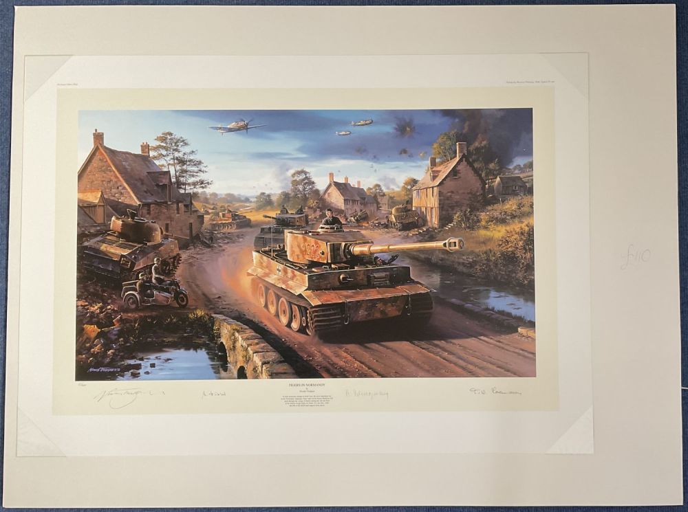 Lot 449: WW2 4 Signed Nicolas Trudgian Colour Print Titled...