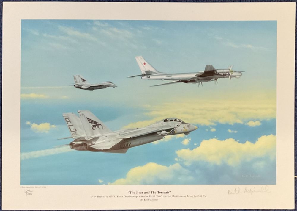Lot 458: WW2 Signed Keith Aspinall Colour Print Titled "The...