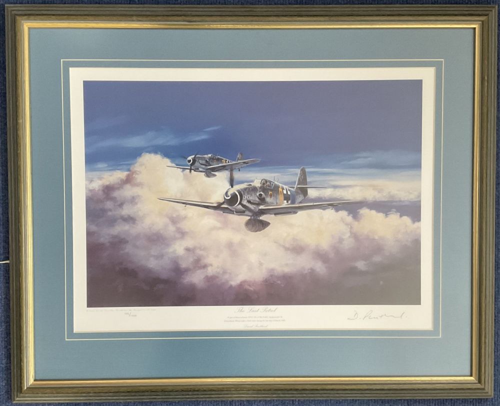 Lot 466: WW2 Signed David Pentland Colour Print Titled The...