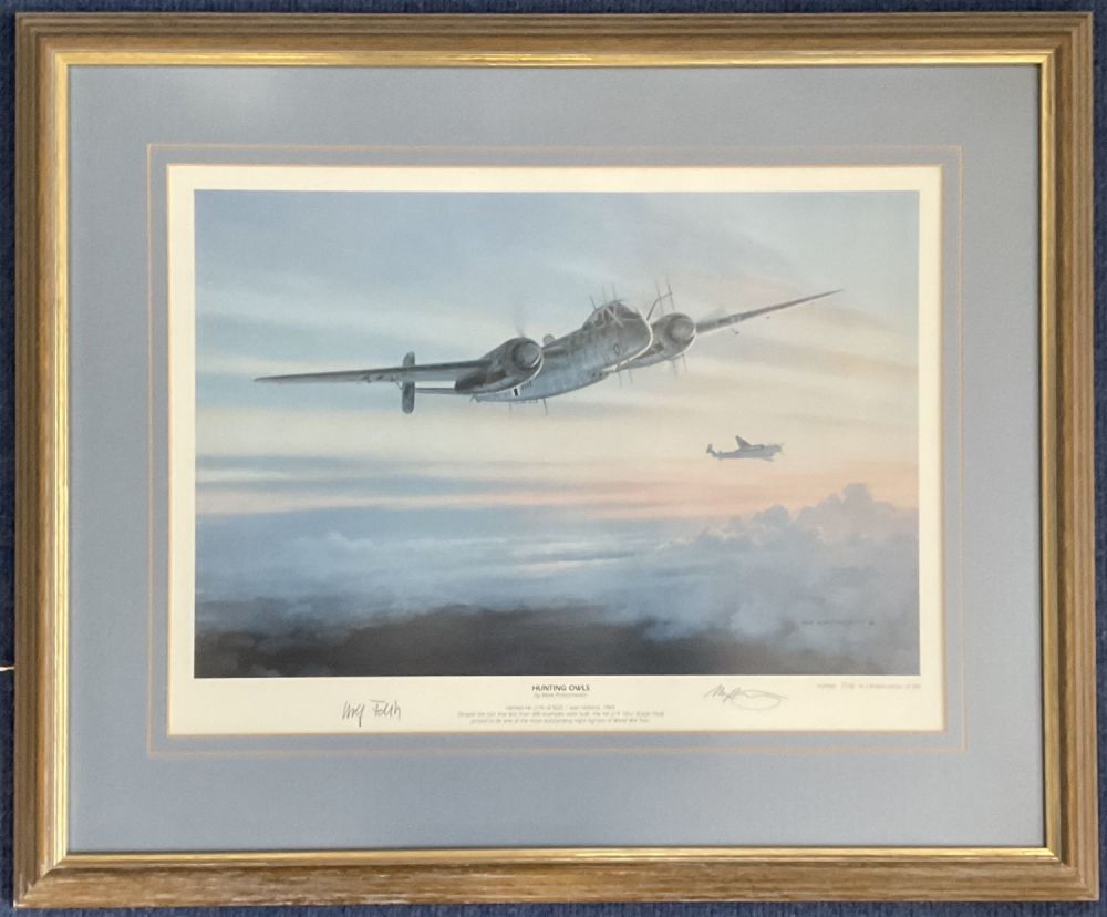 Lot 468: WW2 2 Signed Mark Postlethwaite Colour Print Titled...