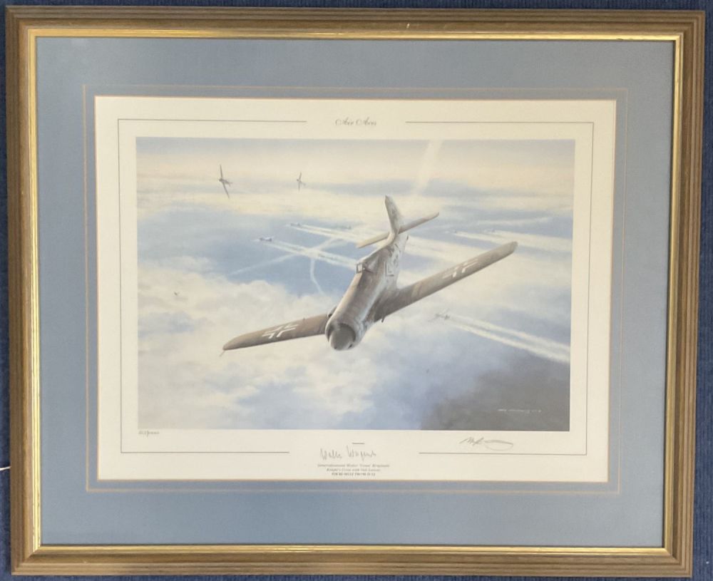 Lot 470: WW2 2 Signed Mark Postlethwaite Colour Print Titled...