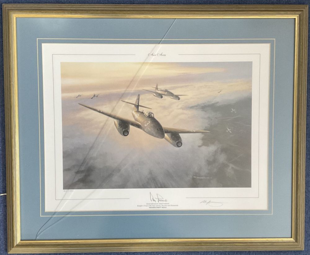 Lot 471: WW2 2 Signed Mark Postlethwaite Colour Print Titled...