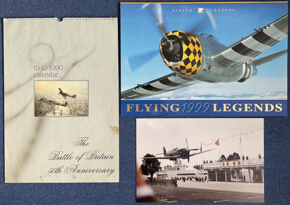 Lot 472: WW2 Collection 2 x Aviation Calendars Plus Unsigned...