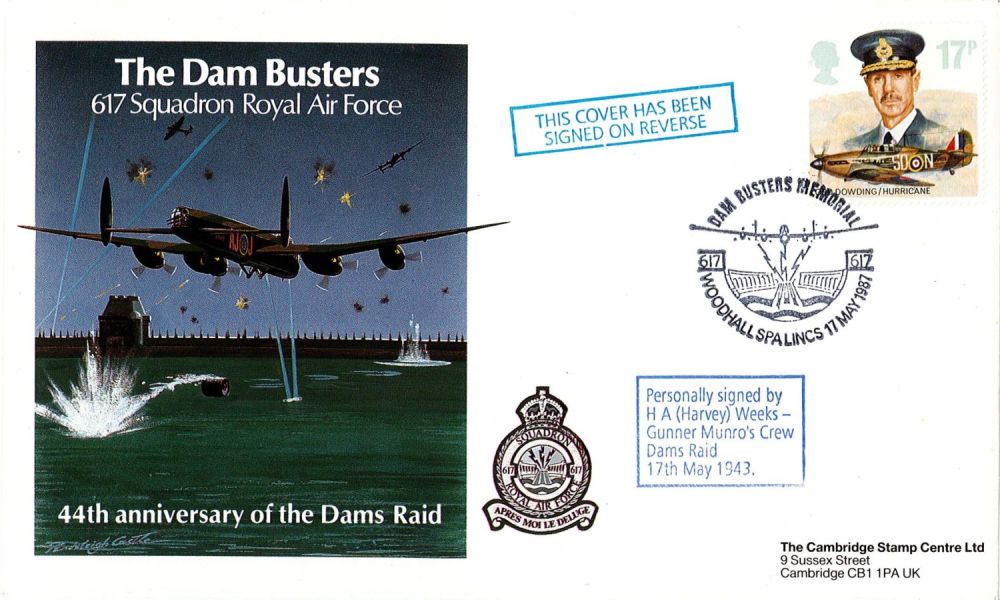 Lot 512: WW2 Gunner Harvey Weeks Signed 44th Anniversary of...
