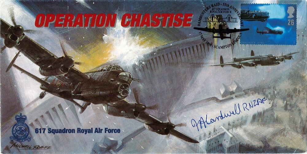 Lot 526: WW2 Maurice Cardwell Signed Operation Chastise FDC. 15...