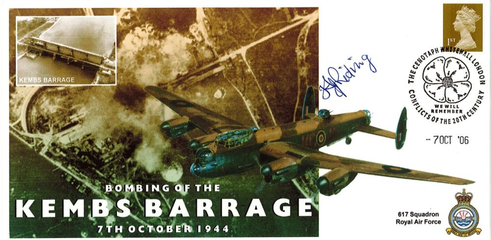 Lot 528: WW2 Harold J Riding Signed Bombing of Kembs...