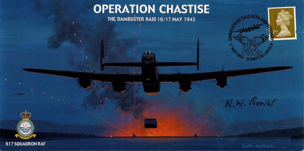 Lot 541: Norman 'Spud' Boorer Signed Operation Chastise FDC. 17...