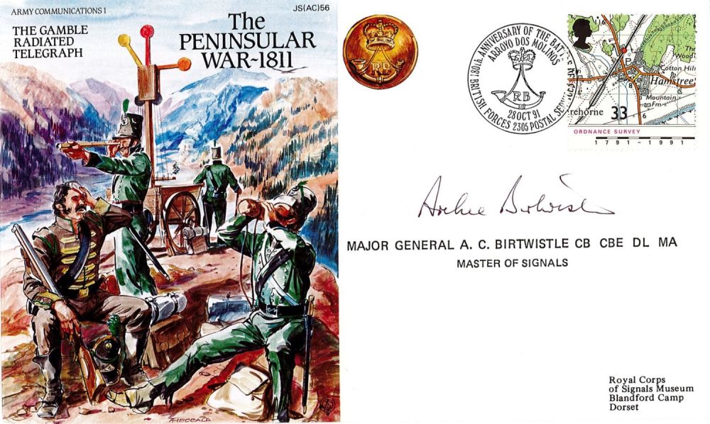 Lot 555: Major General Archie Birtwistle Signed The Peninsular War...
