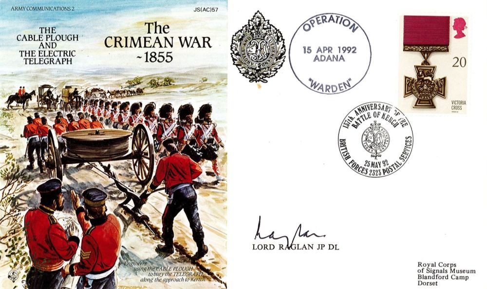 Lot 556: Lord Raglan Signed The Crimean War 1855 FDC....