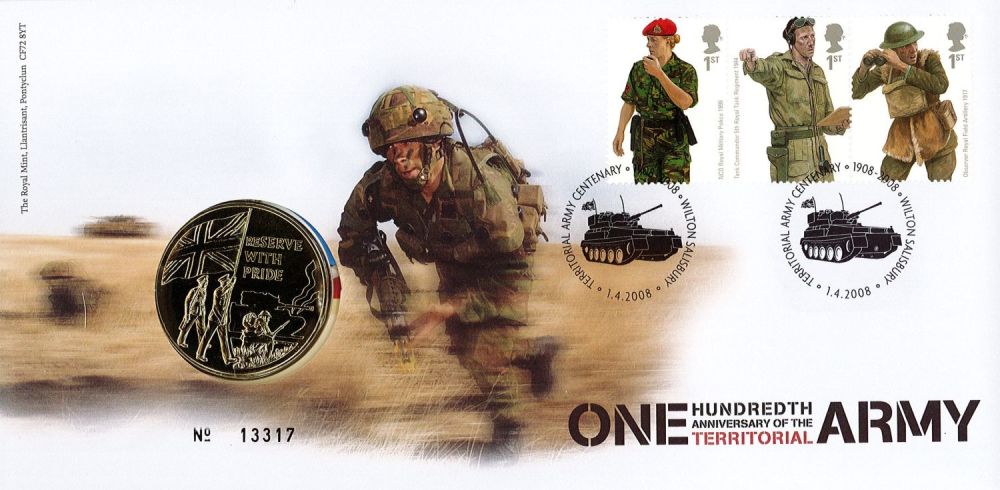Lot 567: One Hundredth Anniv of the Territorial Army Philatelic...