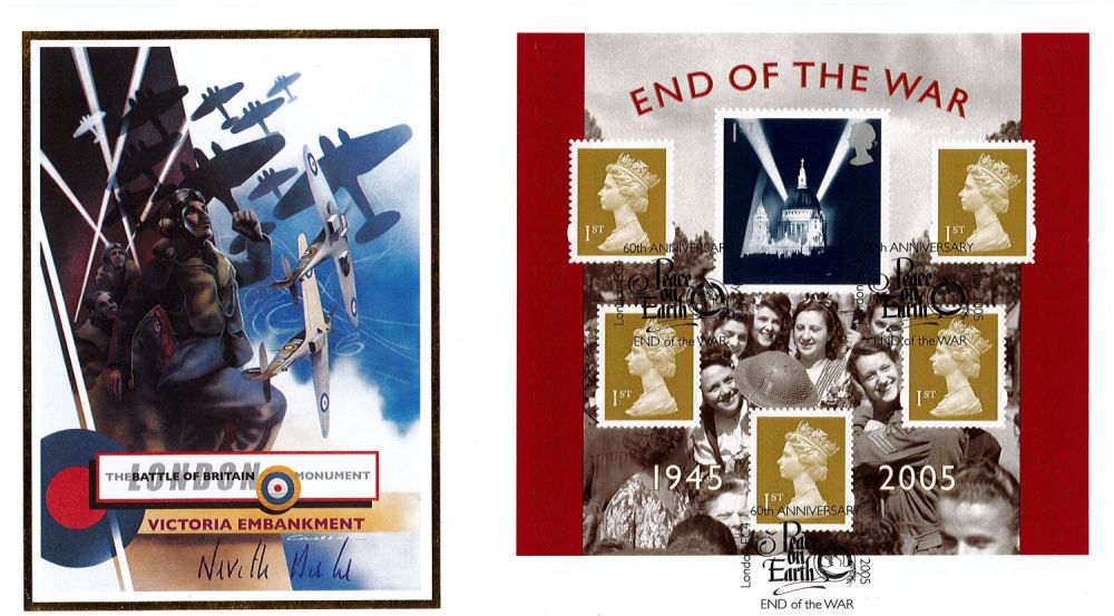 Lot 576: WW2 RAF Sqn Ldr Neville Duke Signed End...