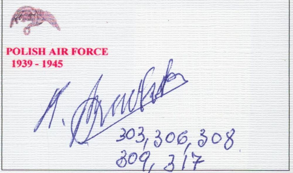 Lot 596: WW2 Flt Lt Kazimier Budzik (317 Sqn Signed)...