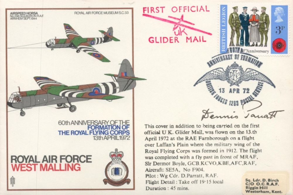 Lot 606: RAF WW2 Dennis Parratt signed 'Royal Air Force...