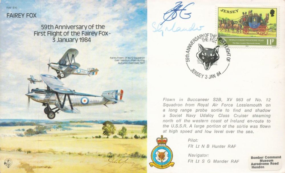 Lot 608: RAF WW2 FLT S G Mander signed '59th...