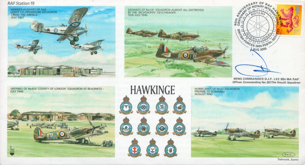 Lot 612: WW2 RAF Wg Cdr DJF Lee Signed RAF...