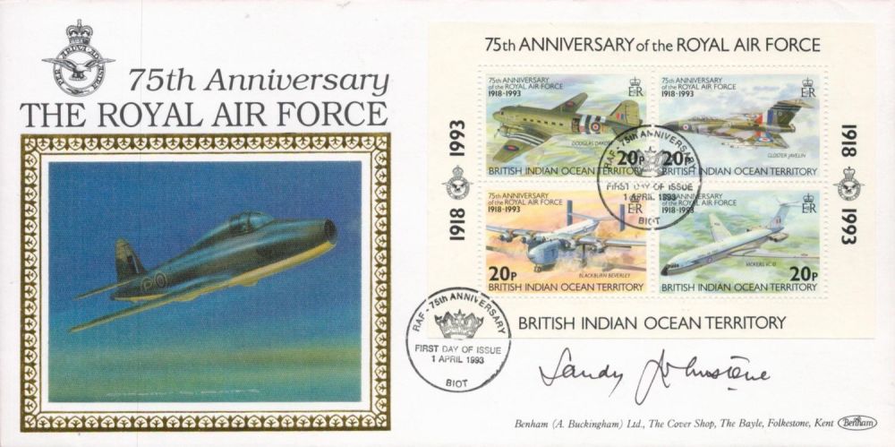 Lot 627: RAF AVM Sandy Johnstone Signed 75th Anniversary of...