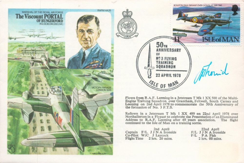 Lot 629: RAF WW2 Sir Charles Portal signed 'The Viscount...
