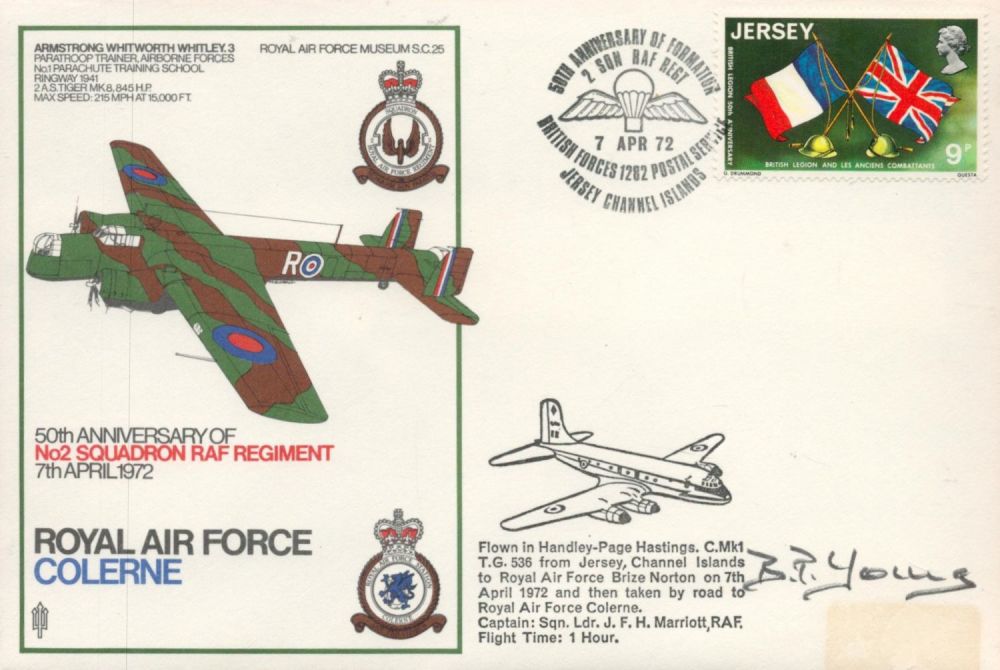 Lot 634: WW2 RAF BP Young Signed 50th Anniversary of...