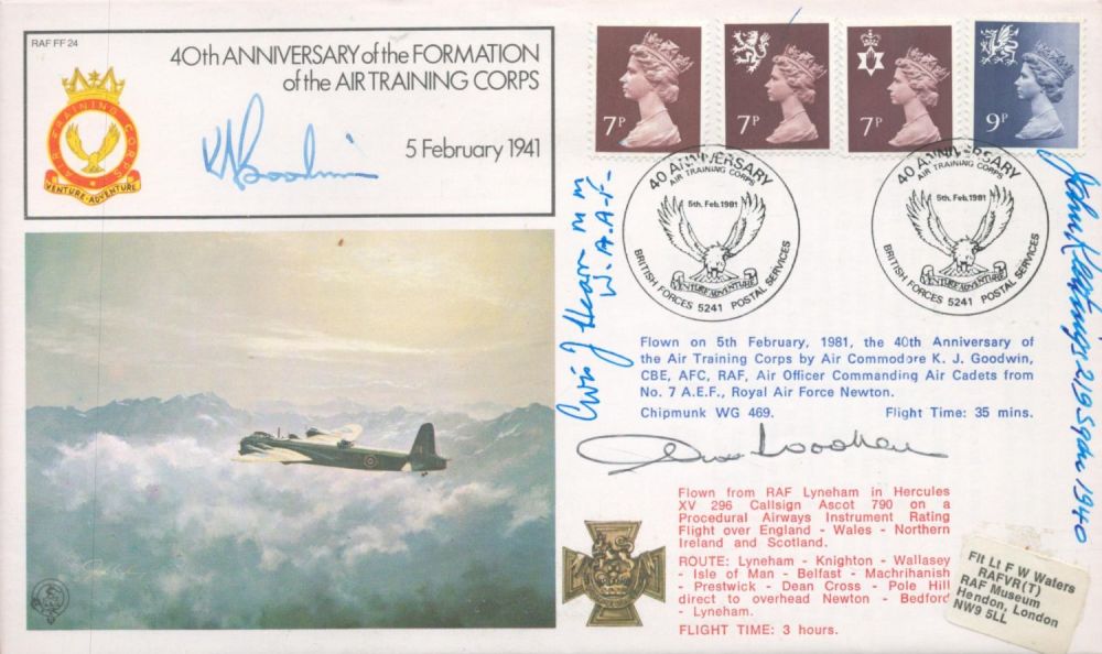 Lot 661: 40th Anniv Formation ATC Signed Air Commodore K...