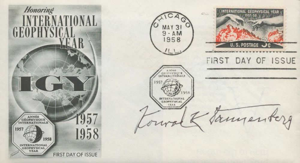 Lot 692: Space. Rocket Pioneer Konrad Dannenberg Signed International Geophysical...