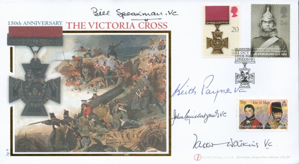 Lot 708: Victoria Cross winners Bill Speakman VC, Keith Payne...