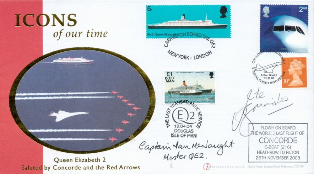 Lot 711: Mike Banister Concorde, Capt. Ian McNaught Capt. QE2...