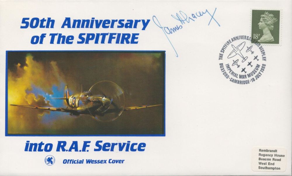 Lot 725: WW2 RAF James Lacey DFM Signed 50th Anniversary...